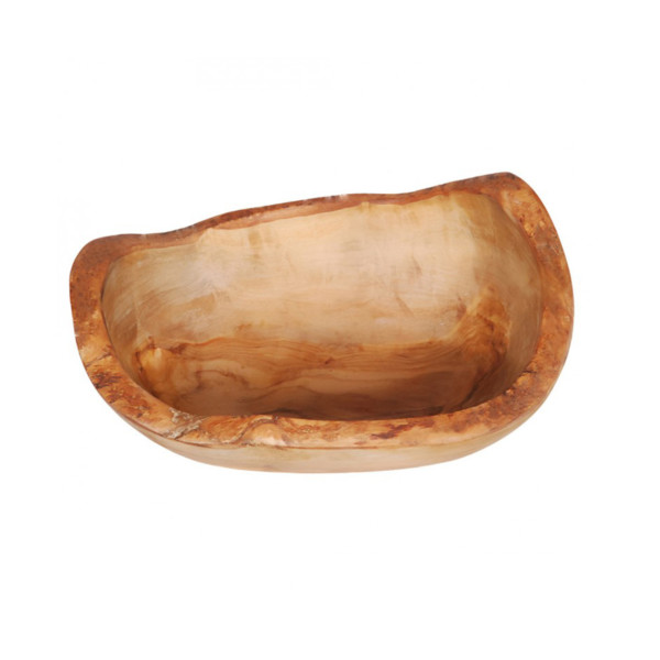 Cretan olive wood bowl is an excellent companion in your kitchen. With its unique irregular shape, crafted by hand, each piece is unique and special. This bowl is ideal for serving salads, food, or fruit salad.