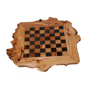 This unique handmade chess is made from the blessed Cretan olive tree, giving it a special value and natural beauty. In addition, its pawns are handcrafted from the same material. Olive wood is known for its resistance to carving and pressure, while at the same time, it is a little absorbent in moisture, thus offering a stable and durable chess.
