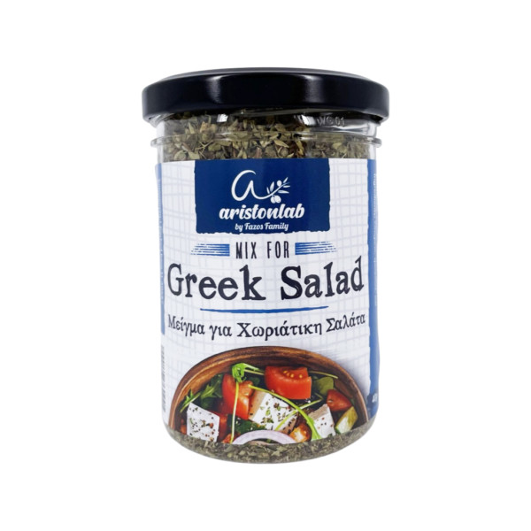 The FAZOS family Greek salad mix by "AristonLab" promises to give your salad a tasteful boost with only 3 authentic Cretan ingredients: Oregano, mint and salt. It is a traditional and excellent combination of herbs, which will give a rich aroma and taste to your dish. Having inherited our kitchen knowledge from grandfather to grandfather, the herbs are available in the right proportions to turn your creation into a pleasant taste surprise.