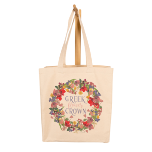 greek-flowers-crown-canvas-bag