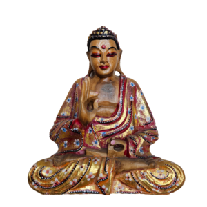 Ξύλινο χειροποίητο γλυπτό Βούδας 26×20 εκ. Ο Βούδας θεωρείται ότι συμβολίζει την σοφία, την ηρεμία , την φώτιση και την ειρήνη. Επίσης, κατά την κινέζικη φιλοσοφία φενγκ σούι ο βούδας είναι σύμβολο πλούτου και ευημερίας. Αποτελεί ένα υπέροχο γλυπτό από άριστης ποιότητας ξύλο σκαλισμένο στο χέρι. Οι γήινες αποχρώσεις του θα δώσουν μια ζεστασιά στο χώρο σας !
