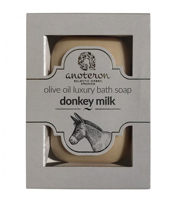 Luxury Olive Oil Soap with Donkey Milk.It provides your skin with rich hydration, antiaging, stimulation and finally a wonderful aroma!