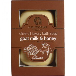 Luxury Olive Oil soap with goat's milk and honey .It intensively nourishes the skin, keeps it elastic and shiny, while at the same time protecting it from dryness!