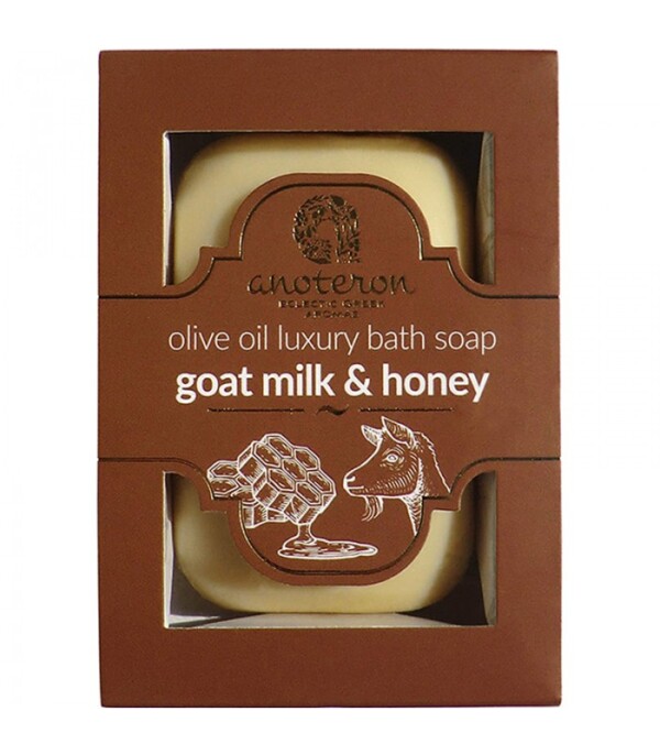 Luxury Olive Oil soap with goat's milk and honey .It intensively nourishes the skin, keeps it elastic and shiny, while at the same time protecting it from dryness!