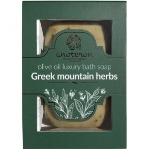 Luxury soap with Greek mountain herbs.Thanks to all these natural ingredients and precious olive oil, it nourishes the skin, leaving it soft and radiant.