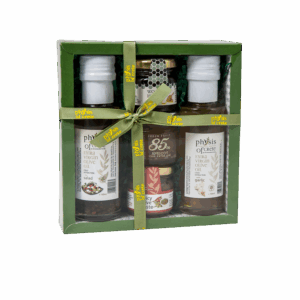 Περιλαμβάνει προϊόντα παραδοσιακά που δε λείπουν από την καθημερινή ρουτίνα των Ελλήνων ! Ανακαλύψτε τα και απόλαυσε γεύσεις και αρώματα από Κρήτη !