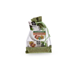 Πουγκί σετ δώρου Κρέμα Χεριών με Έλαιο Αργκάν & Θαλάσσιο Κολλαγόνο 50ml + Σαπούνι 125 γρ